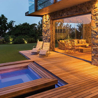 image of deck with materials from Pacific American Lumber