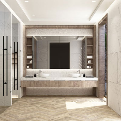 image of beautiful engineered hardwood flooring supplied by Pacific American Lumber