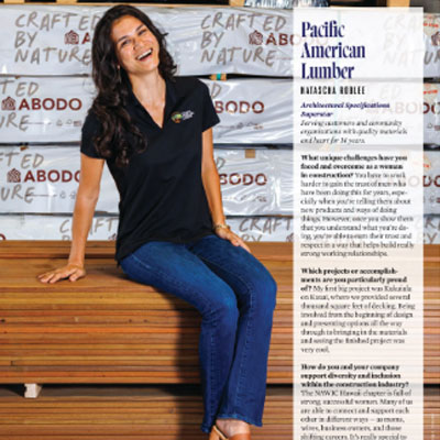 image of Natascha Roblee of Pacific American Lumber team